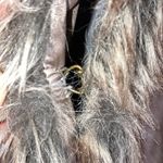 Vintage Havana Brown & Tan Faux Fur Vest Size Small Photo 5