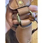 Ghurka Shoulder Bag Womens Brown Leather Pebbled Purse Brass Hardware Handbag Photo 9