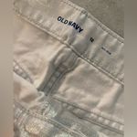 Old Navy NWT  Size 12 Silver Shine Metallic Zip Stretch Denim A Line Mini Skirt Photo 7