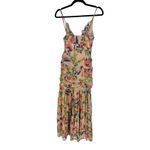 Lulus NWT Stunning Soiree Blush Pink Floral Print Ruched Midi Dress Photo 3
