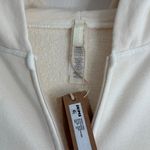SKIMS French Terry Zip Up Hoodie in Ecru, Size X-Small Photo 6