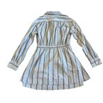 Free People  High Vibrations Button-Down Shirt Dress Mini Long Sleeve Size Medium Photo 4