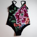 Kona Sol NWOT One Piece Floral Tank Swimsuit Sz L Photo 2