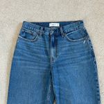 Abercrombie & Fitch The Loose High Rise Jeans Raw Hem Relaxed Baggy Size 27/4 Photo 2