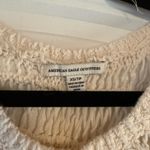 American Eagle Cream Crochet Fringe Tank Top Photo 1