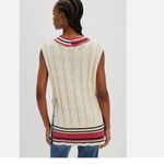 Free People NWOT Coastal prep Poncho vest academia preppy ONE SIZE Photo 3