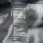 Karen Millen  Tweed Women’s Long‎ Vest Size 8 Wool Cotton Blend Black Photo 7