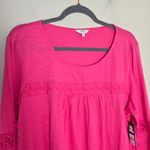 Crown & Ivy  Pink Bell Sleeve Top Photo 1