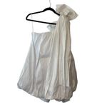 Bardot  NWT Razia White One-Shoulder Bubble Mini Dress Size 6 Photo 4