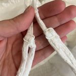 AQUA Eyelet Bustier Bodysuit Womens Size M White Cream Boho Minimalist Photo 6