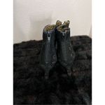 Hale Bob  Black Laser Cut Booties Boots lace 8 Photo 2