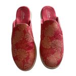 Clarks Women's Breeze Shore Mule, Coral Floral Canvas, Size 9.5, NWT Pink Photo 2
