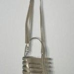 Open Cage Bucket Bag Detachable Adjustable Shoulder Strap Tan Photo 0