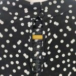 ZARA  Black and White Polka Dot High Neck Dress Photo 9
