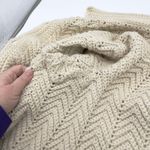 Handmade Womens Crochet Cardigan Size M Chunky Textured Artisan Cottage 70s Vibe Size M Photo 10