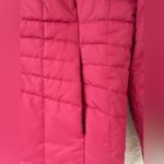 Lands' End  women’s high / mock neck pink fleece lined quilted short jacket;size S Photo 1