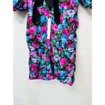 NWT For Love & Lemons Purple Blue Floral Back Tie Marley Mini Dress Small Photo 4