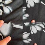 Vintage 90s fairycore Perseption black and white floral halter mini dress small Photo 7