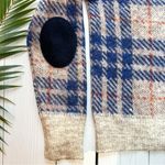 J.Crew Plaid Wool Mohair Blend Sweater w/ Elbow Patches – Size Small Photo 1