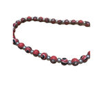 Women's University of Georgia Red Silver Beaded Necklace One Size Photo 2
