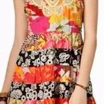 Free People Back Cinch Patchwork Baby Doll Dress Boho Floral 90’s Y2 Sz M Photo 0