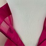 Fuchsia Pink Tulle Evening/ Prom Gown Corset Style Sheer S Photo 8