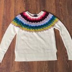 American Eagle  Small Cream/Multicolor Sweater Photo 0