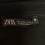 ZARA  Black Pullover Long Sleeve Crew Neck Knit One Piece Bodysuit Top Size S Photo 2