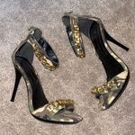 Shoe Republic LA Camo gold chain heels Photo 0