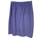 Donna Morgan  Skirt Womens 10P Purple‎ Linen Blend Pencil Embroidered Office Photo 2