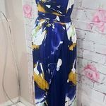 Anthropologie Weston  sleeveless purple floral tulip hem maxi dress Photo 4