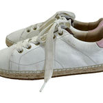 Coach  C101 Low Top Espadrille Sneakers in White & Petal Photo 0