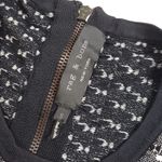 Rag and Bone Datia Knit Mini Sweater Dress Small Short Sleeve Black White Photo 2