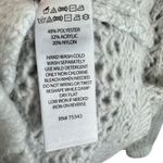 Joie  Gray Open Knit Collared Soft Stretchy Button Up Cardigan Sweater Size S Photo 4