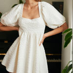 Free People  Violet Mini Dress in White/Cream Photo 0