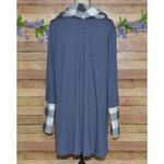 Womens Blue Plaid Long Sleeve Cowl Neck Tunic Shirt Top Size XXL Career Stretch Photo 6