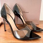 Gianvito Rossi  Bree open toe heel shoes black 39 new in box Photo 0