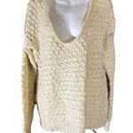 Free People Crashing Waves Oversized Pull Over Chunky Knit Sweater Size S Photo 1