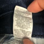 Garage Distressed Stretch Denim High Rise Dark Wash Shorts Photo 4