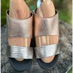 Dolce Vita Two Toned Metallic Mule Heels Size 8 Photo 1