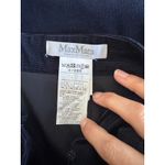 Max Mara  Corduroy Navy Pencil Skirt Size 6 Photo 2