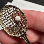 Signed Gerry’s Tennis Racquet Ball Gold Tone Brooch Pin Photo 5