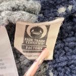 Madewell  Striped Knit Sweater Vest Small Gray Navy V-Neck Cotton Photo 6