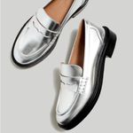 Madewell  The Vernon Leather Loafer Silver Photo 12