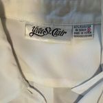 Yves St. Clair | Vintage White Blouse with Embroidery Silky Button Down Size 8 Photo 6