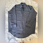 Topshop NWT Oversized Grey button down shirt Size 4 Photo 5
