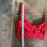 Unique Vintage Marlene Swim TOP Red and White Polka Dot Bikini Top Sz S Photo 9
