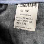 Peserico Luxury Italian Snakeskin Print Cigarette Trouser Pants Size 42 (US 6) Brown Photo 9