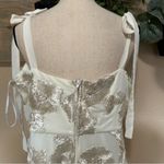 Lulus Truly Inspiring Ivory Mesh Floral Applique Tie-Strap Mini Dress Photo 4