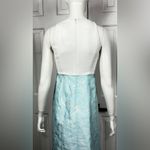 Belle Badgley Mischka ELEGANT MAXI BLUE FLORAL BALLGOWN DRESS SIZE 4. Photo 6